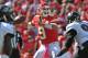 KANSAS CITY, MO - OCTOBER 07: Quarterback Brady Quinn #9 of the Kansas City Chiefs drops back to pass against the Baltimore Ravens during the fourth quarter on October 7, 2012 at Arrowhead Stadium in Kansas City, Missouri. Baltimore defeated Kansas City 9-6. (Photo by Peter Aiken/Getty Images)