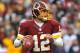 Kirk Cousins drops back to pass after replacing Robert Griffin III in Sunday's game against the Atlanta Falcons