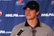 NEW YORK, NY - SEPTEMBER 13: Sidney Crosby of the Pittsburgh Penguins meets with the media following the NHLPA meeting at Marriott Marquis Times Square on September 13, 2012 in New York City. (Photo by Bruce Bennett/Getty Images)