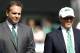EAST RUTHERFORD, NJ - SEPTEMBER 09: New York Jets GM Mike Tannenbaum and owner Woody Johnson appear at a ceremony during their season opener against the Buffalo Bills at MetLife Stadium on September 9, 2012 in East Rutherford, New Jersey. (Photo by Jeff Zelevansky/Getty Images)