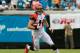 JACKSONVILLE, FL - SEPTEMBER 30: Brian Leonard #40 of the Cincinnati Bengals runs for yardage during the game against the Jacksonville Jaguars at EverBank Field on September 30, 2012 in Jacksonville, Florida. (Photo by Sam Greenwood/Getty Images)