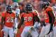 DENVER, CO - SEPTEMBER 30: Outside linebacker Von Miller #58 of the Denver Broncos celebrates a tackle against the Oakland Raiders at Sports Authority Field at Mile High on September 30, 2012 in Denver, Colorado. The Broncos defeated the Raiders 37-6. (Photo by Doug Pensinger/Getty Images)