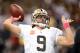 NEW ORLEANS, LA - OCTOBER 07: Drew Brees #9 of the New Orleans Saints warms up before the game against the San Diego Chargers at Mercedes-Benz Superdome on October 7, 2012 in New Orleans, Louisiana. (Photo by Harry How/Getty Images)