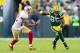 Sep 9, 2012; Green Bay, WI, USA; Green Bay Packers wide receiver Greg Jennings (85) during the game against the San Francisco 49ers at Lambeau Field. The 49ers defeated the Packers 30-22. Mandatory Credit: Jeff Hanisch-US PRESSWIRE