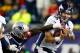 FOXBORO, MA - OCTOBER 07: Peyton Manning #18 of the Denver Broncos protects the ball while being rushed by Chandler Jones #95 the New England Patriots during the game on October 7, 2012 at Gillette Stadium in Foxboro, Massachusetts. (Photo by Jared Wickerham/Getty Images)