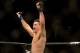 Jul. 7, 2012; Las Vegas, NV, USA; UFC fighter Demian Maia (left) celebrates his win over Dong Hyun Kim during a welterweigh bout in UFC 148 at the MGM Grand Garden Arena. Mandatory Credit: Mark J. Rebilas-US PRESSWIRE