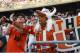 ATLANTA, GA - SEPTEMBER 22: Miami Hurricanes fans celebrate after the game against the Georgia Tech Yellow Jackets at Bobby Dodd Stadium on September 22, 2012 in Atlanta, Georgia. Miami won 42-36 in overtime. (Photo by Joe Robbins/Getty Images)