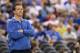 NEW ORLEANS, LA - MARCH 30: Head coach John Calipari of the Kentucky Wildcats looks on during practice prior to the 2012 Final Four of the NCAA Division I Men's Basketball Tournament at the Mercedes-Benz Superdome on March 30, 2012 in New Orleans, Louisiana. (Photo by Jeff Gross/Getty Images)
