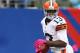 EAST RUTHERFORD, NJ - OCTOBER 07: Josh Gordon #13 of the Cleveland Browns runs the ball in for a touchdown in the first quarter against the New York Giants on October 7, 2012 at MetLife Stadium in East Rutherford, New Jersey. (Photo by Elsa/Getty Images)
