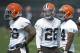 BEREA, OH - MAY 12: Defensive Back Trevin Wade #26 of the Cleveland Browns during the second day of minicamp at Cleveland Browns training facility on May 12, 2012 in Berea, Ohio. (Photo by Jason Miller/Getty Images)