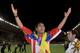 MONACO - AUGUST 31: Falcao of Atletico Madrid celebrates following the UEFA Super Cup match between Chelsea and Atletico Madrid at Louis II Stadium on August 31, 2012 in Monaco, Monaco. (Photo by Chris Brunskill/Getty Images)