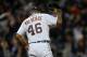 Jose Valverde reacts to blowing a 4-0 lead over the Yankees.
