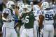 EAST RUTHERFORD, NJ - OCTOBER 14: Mark Sanchez #6 of the New York Jets celebrates a touchdown against the Indianapolis Colts at MetLife Stadium on October 14, 2012 in East Rutherford, New Jersey. (Photo by Nick Laham/Getty Images)