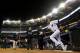 NEW YORK, NY - OCTOBER 13: Derek Jeter #2 of the New York Yankees runs out to the field during introductions against the Detroit Tigers during Game One of the American League Championship Series at Yankee Stadium on October 13, 2012 in the Bronx borough of New York City, New York. (Photo by Al Bello/Getty Images)