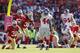 Ahmad Bradshaw (No. 44) had his day against the 49ers D on Sunday.