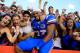 GAINESVILLE, FL - OCTOBER 06: Mark Herndon #37 of the Florida Gators celebrates with fans following a 14-6 win over the LSU Tigers at Ben Hill Griffin Stadium on October 6, 2012 in Gainesville, Florida. (Photo by Sam Greenwood/Getty Images)