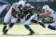 Tailback Shonn Greene steamrolled the Colts for 161 rushing yards (a career best) and three touchdowns in the Jets' 35-9 home demolition.