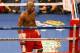May 5, 2012; Las Vegas, NV, USA; Floyd Mayweather Jr. reacts after the end of the eighth round against Miguel Cotto at MGM Grand Garden Arena. Mandatory Credit: Jake Roth-US PRESSWIRE