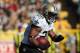 GREEN BAY, WI - SEPTEMBER 30: Running back Mark Ingram #28 of the New Orleans Saints carries the ball against the Green Bay Packers at Lambeau Field on September 30, 2012 in Green Bay, Wisconsin. (Photo by Jeff Gross/Getty Images)