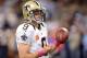 NEW ORLEANS, LA - OCTOBER 07: Drew Brees #9 of the New Orleans Saints warms up before the game against the San Diego Chargers at Mercedes-Benz Superdome on October 7, 2012 in New Orleans, Louisiana. (Photo by Harry How/Getty Images)