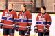 Three McGill grads suit up for the Stars (Left to right: Rebecca Martindale, Carly Hill and Catherine Ward) Photo by Derek Drummond