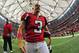 ATLANTA, GA - OCTOBER 14: Matt Bryant #3 of the Atlanta Falcons heads off the field after kicking the game-winning 55 yard field goal against the Oakland Raiders at the Georgia Dome on October 14, 2012 in Atlanta, Georgia (Photo by Scott Cunningham/Getty Images)