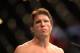 Jul. 7, 2012; Las Vegas, NV, USA; UFC fighter Chael Sonnen in the ring prior to his fight against Anderson Silva (not pictured) during a middleweight bout in UFC 148 at the MGM Grand Garden Arena. Mandatory Credit: Mark J. Rebilas-US PRESSWIRE