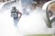 SEATTLE, WA - OCTOBER 14: Malcolm Smith #53 of the Seattle Seahawks runs on to the field with his team before a game against the New England Patriots at CenturyLink Field on October 14, 2012 in Seattle, Washington. (Photo by Stephen Brashear/Getty Images)