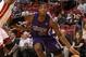 MIAMI, FL - FEBRUARY 22: Jason Thompson #34 of the Sacramento Kings dribbles during a game against the Miami Heat at American Airlines Arena on February 22, 2011 in Miami, Florida. NOTE TO USER: User expressly acknowledges and agrees that, by downloading and/or using this Photograph, User is consenting to the terms and conditions of the Getty Images License Agreement. (Photo by Mike Ehrmann/Getty Images)