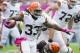 CLEVELAND, OH - OCTOBER 14: Running back Trent Richardson #33 of the Cleveland Browns runs for a gain against the Cincinnati Bengals during the second quarter at Cleveland Browns Stadium on October 14, 2012 in Cleveland, Ohio. (Photo by Jason Miller/Getty Images)
