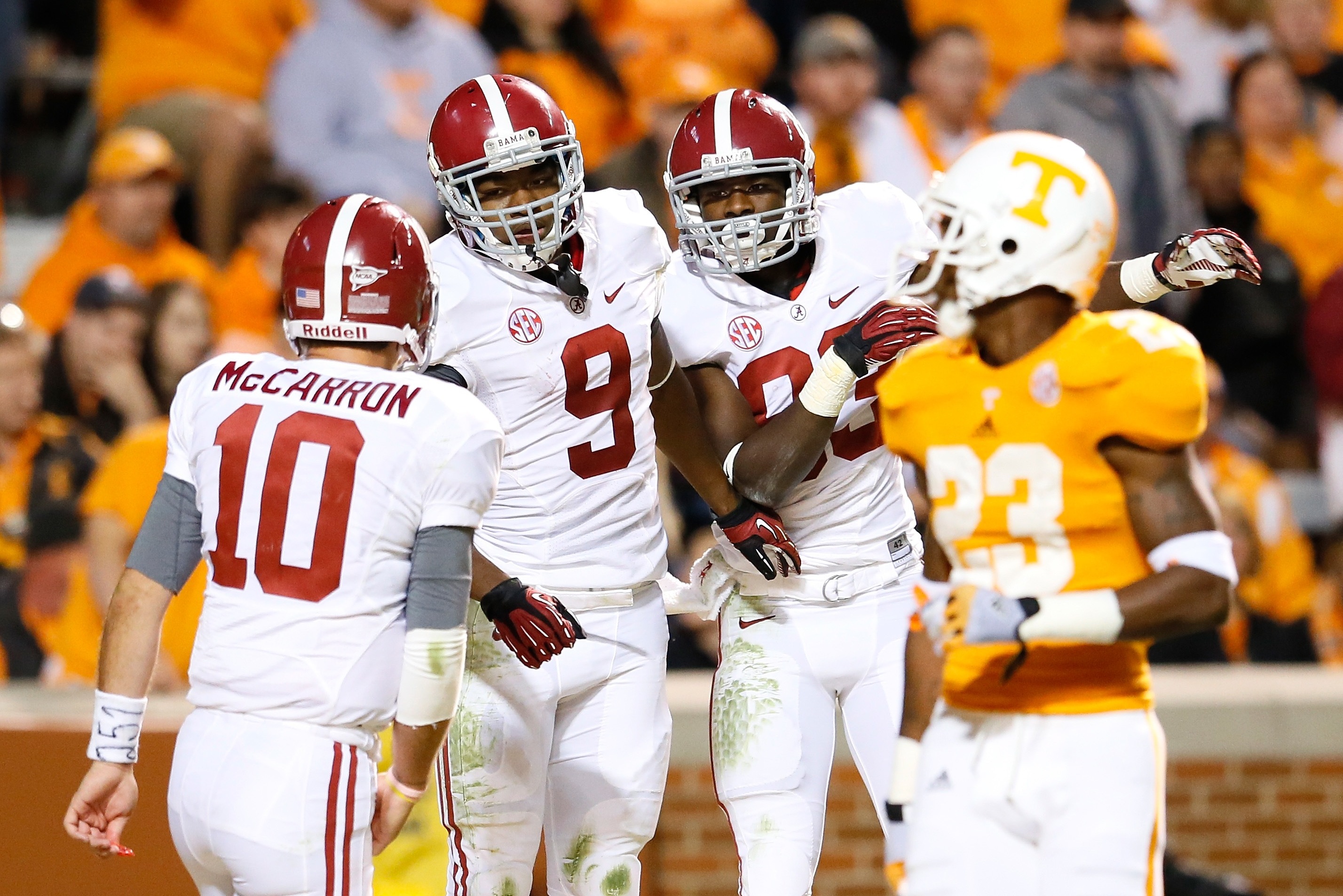 Alabama vs. Tennessee: AJ McCarron Finally Gets Amari Cooper