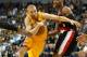 ONTARIO, CA - OCTOBER 10: Steve Blake #5 of the Los Angeles Lakers carries the ball past Damian Lillard #0 of the Portland Trail Blazers at Citizens Business Bank Arena on October 10, 2012 in Ontario, California. NOTE TO USER: User expressly acknowledges and agrees that, by downloading and or using this photograph, User is consenting to the terms and conditions of the Getty Images License Agreement. (Photo by Stephen Dunn/Getty Images)