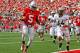 COLUMBUS, OH - OCTOBER 20: Braxton Miller #5 of the Ohio State Buckeyes runs past Landon Feichter #44 of the Purdue Boilermakers during the first quarter on October 20, 2012 at Ohio Stadium in Columbus, Ohio. (Photo by Kirk Irwin/Getty Images)