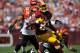 LANDOVER, MD - SEPTEMBER 23: Fred Davis #83 of the Washington Redskins runs the ball after making a catch against the Cincinnati Bengals at FedExField on September 23, 2012 in Landover, Maryland. The Bengals defeated the Redskins 38-31. (Photo by Larry French/Getty Images)