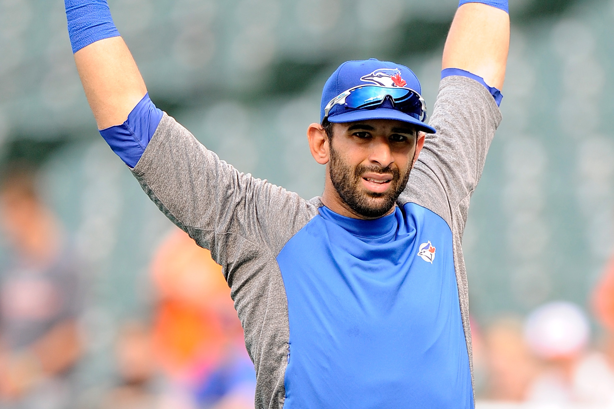 BAL@TOR: Bautista, Jones have words with each other 