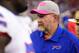 Oct. 14, 2012; Glendale, AZ, USA; Buffalo Bills head coach Chan Gailey against the Arizona Cardinals at University of Phoenix Stadium. The Bills defeated the Cardinals 19-16 in overtime. Mandatory Credit: Mark J. Rebilas-US PRESSWIRE