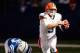 INDIANAPOLIS, IN - OCTOBER 21: Brandon Weeden #3 of the Cleveland Browns breaks away from John Hughes #93 of the Indianapolis Colts at Lucas Oil Stadium on October 21, 2012 in Indianapolis, Indiana. The Colts defeated the Browns 17-13. (Photo by Jonathan Daniel/Getty Images)