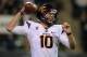 BOULDER, CO - OCTOBER 11: Quarterback Taylor Kelly #10 of the Arizona State Sun Devils looks for a receiver against the Colorado Buffaloes at Folsom Field on October 11, 2012 in Boulder, Colorado. Arizona State defeated the Buffaloes 51-17. (Photo by Doug Pensinger/Getty Images)