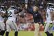 October 18, 2012; San Francisco, CA, USA; Seattle Seahawks head coach Pete Carroll celebrates with defensive tackle Brandon Mebane (92) during the second quarter against the San Francisco 49ers at Candlestick Park. Mandatory Credit: Kyle Terada-US PRESSWIRE