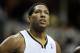 INDIANAPOLIS, IN - APRIL 16: Danny Granger #33 of the Indiana Pacers watches a free throw during the NBA game against the Minnesota Timberwolves at Bankers Life Fieldhouse on April 16, 2012 in Indianapolis, Indiana. NOTE TO USER: User expressly acknowledges and agrees that, by downloading and/or using this Photograph, user is consenting to the terms and conditions of the Getty Images License Agreement. (Photo by Andy Lyons/Getty Images)