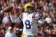 COLLEGE STATION, TX - OCTOBER 20: Zach Mettenberger #8 of the LSU Tigers throws against the Texas A&M Aggies at Kyle Field on October 20, 2012 in College Station, Texas. (Photo by Ronald Martinez/Getty Images)