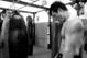 TUALATIN, OR - JUNE 26: (Editor's Note: This images was converted to black and white.) Chael Sonnen takes a break during a workout at the Team Quest gym on June 26, 2012 in Tualatin, Oregon. Sonnen will fight Anderson Silva July 7, 2012 at UFC 148 in Las Vegas, Nevada. (Photo by Jonathan Ferrey/Getty Images)