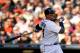 DETROIT, MI - OCTOBER 18: Miguel Cabrera #24 of the Detroit Tigers bats in the first inning against the New York Yankees during game four of the American League Championship Series at Comerica Park on October 18, 2012 in Detroit, Michigan. (Photo by Jonathan Daniel/Getty Images)