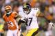 CINCINNATI, OH - OCTOBER 21: Jonathan Dwyer #27 of the Pittsburgh Steelers runs with the ball during 24-17 win over the Cincinnati Bengals at Paul Brown Stadium on October 21, 2012 in Cincinnati, Ohio. (Photo by Andy Lyons/Getty Images)
