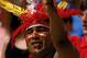 13 Sep 1992: A fan of the Kansas City Chiefs dressed in an Indian head dress does the Tomahawk Chop during a game against the Seattle Seahawks. The Chiefs defeated the Seahawks 26-7. Mandatory Credit: Earl Richardson /Allsport