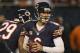 CHICAGO, IL - OCTOBER 22: Jay Cutler #6 of the Chicago Bears looks for a receiver against the Detroit Lions at Soldier Field on October 22, 2012 in Chicago, Illinois. The Bears defeated the Lions 13-7. (Photo by Jonathan Daniel/Getty Images)