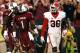 COLUMBIA, SC - OCTOBER 06: Bruce Ellington #23 of the South Carolina Gamecocks celebrates his touchdown against Shawn Williams #36 of the Georgia Bulldogs with Ace Sanders #1 at Williams-Brice Stadium on October 6, 2012 in Columbia, South Carolina. (Photo by Kevin C. Cox/Getty Images)