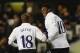 Emmanuel Adebayor often got the nod ahead of Jermain Defoe last season, but for now it is the Englishman who is most in favor at Tottenham.
