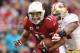 Cardinals wide receiver Larry Fitzgerald (40 catches, 459 yards, 3 TD) caught a touchdown in both games against the rival 49ers last season.
