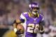 MINNEAPOLIS, MN - OCTOBER 25: Adrian Peterson #28 of the Minnesota Vikings runs the ball into the end zone for a touchdown against the Tampa Bay Buccaneers at the Hubert H. Humphrey Metrodome on October 25, 2012 in Minneapolis, Minnesota. (Photo by Adam Bettcher/Getty Images)